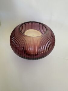 bougeoirs boule fushia